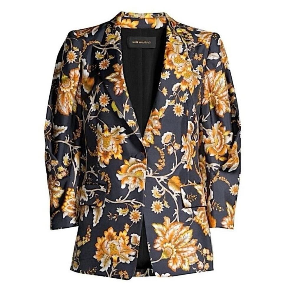 KOBI HALPERIN MARIA SILK FLORAL BLAZER, SIZE L, NWOT
